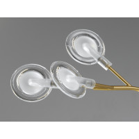 Декоративная люстра в зал 54 лампочкиочки Diasha Y889-54CGD