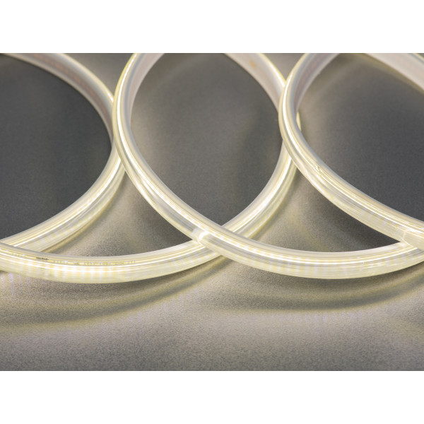 Світлодіодна стрічка 220в, 288 шт/м, герметична, 10мм, нейтральний Diasha P220CL-COB-288-NW-65-10