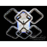 Люстра потолочная светодиодная LED с пультом Diasha QX2517/4+2SC BK LED 3color dimmer 