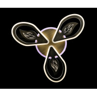Люстра в зал или спальню светодиодная современная Splendid-Ray 286176/3+1 LED (BRUSH BRASS) 