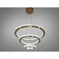 Подвесная светодиодная люстра 66 Вт Diasha 7201-8W/580+400+200G