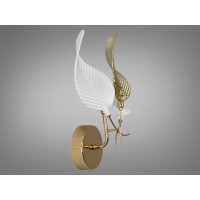 Унікальне бра з порцеляновими елементами, 1 лампа, золото Diasha 7208-1WGD