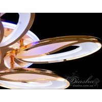 Cветодиодная люстра Diasha 8090/6+3G LED 3color dimmer