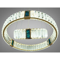 Подвесная светодиодная люстра кольца с хрусталем в стиле модерн Diasha 81028-500+300G