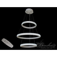 Светильники люстры светодиодные кольца Diasha 6012/400-600-400WH Светильники люстры светодиодные кольца Diasha 6012/400-600-400WH
