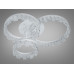 Люстра стельова LED Diasha MX78204 біла 87 Вт кільця з акрилу Diasha MX78204/1+1+1WH