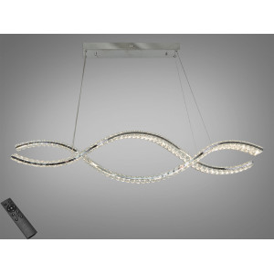 LED підвісна люстра 100Вт золото з пультом Diasha 581/1200CH