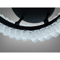 Стельова LED люстра чорна 50W пульт Diasha 2509/500BK