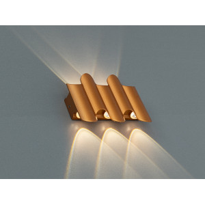 Фасадний LED світильник Diasha бронза 5 W up down Diasha 0224/5-GD
