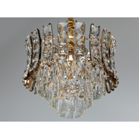 Красива кришталева люстра в спальню на 7 ламп, золото Diasha 8017/400SGD