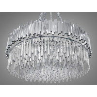 Супер стильна, велична кришталева люстра, 15 ламп, хром Diasha 901-1000HR