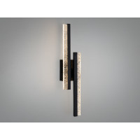 Настінне LED бра чорне 16 Вт метал і скло Diasha MX3087/2SBK