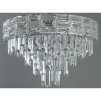 Шляхетна новинка, кругла кришталева люстра на 11 ламп, хром Diasha 9085-530CH