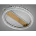 Люстра стельова LED кришталева хром 140W пульт Diasha MX6027/600S-gold