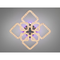 Світлодіодна люстра Серія Квадрати хром 130W з пультом Diasha 2205/4+4HRLED3colordimmer