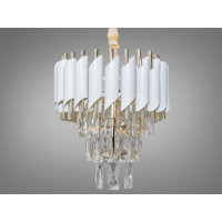 Современная люстра 10 ламп Diasha 9001-1000x300WH+SGD