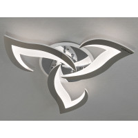 Стельова світлодіодна люстра з пультом, димером, 45W, хром Diasha 8146/3HRLED3colordimmer