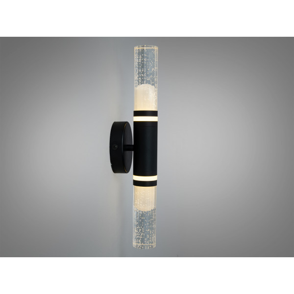 Настінне бра Diasha чорне LED 6 Вт скляний плафон Diasha 8150BK