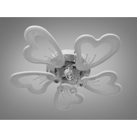 Стельова LED люстра Diasha золото з пультом 185Вт Diasha 8154/5WHdimmer