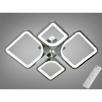 Світлодіодна люстра смарт світильник з пультом dimmer, 80W, хром Diasha 8060/2+2HR