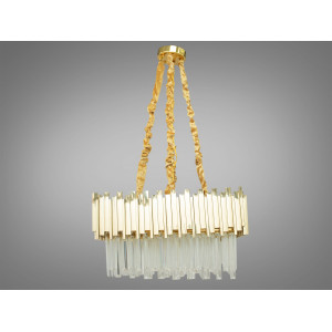 Неймовірно вишукана, елітна кришталева люстра квадратної форми, золото Diasha 901-600x600G