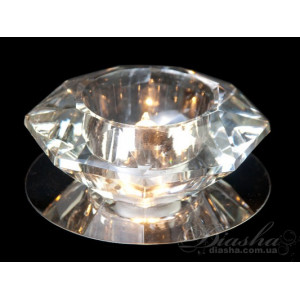 Чудовий кришталевий точковий світильник, хром Diasha A378(G5.3)HR