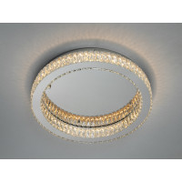 Стельова кришталева LED люстра Diasha 70Вт хром Diasha 587/600CH
