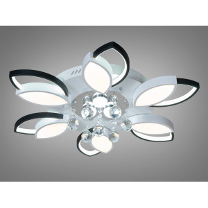Стельова світлодіодна люстра Diasha 9081/6WH+BK