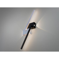 Естетично привабливе світлодіодне бра, 20W, чорний+білий Diasha Q3/600BK+WH