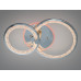 Люстра LED Diasha хром 55W 2 кільця Diasha 8180/2HRLED3colordimmer