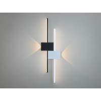 Лофтове світлодіодне настінне бра, 15W, чорний+білий Diasha 1562/600BK+WH