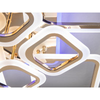 Сучасна LED люстра з підсвічуванням, димером, 115W, хром Diasha HA8060/4+4GLED3colordimmer