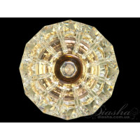 Красивий кришталевий точковий світильник, золотого кольору Diasha F6036FG