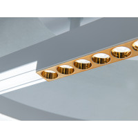 Стельова LED люстра 3 кільця 60Вт матовий хром Diasha 2533WHdimmer