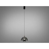 LED підвіс Diasha чорний хром димчасте скло 7 Вт Diasha QY-H1205PB+GY