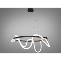 Підвісна LED люстра Шланг з серії "Роуплайт", 48Вт, черная Diasha SY9752-D800BK