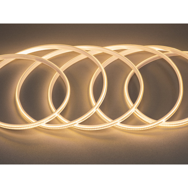 СОВ LED стрічка 220в, 288 шт/м, герметична, 10мм, теплий Diasha P220CL-COB-288-WW-65-10
