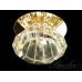 Красивий кришталевий точковий світильник, золотого кольору Diasha F6036FG