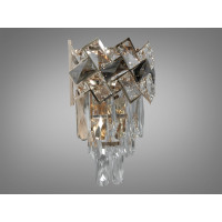 Вишукане класичне бра з кришталю на 2 лампи, золото Diasha 6309-BSGD