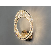 Настінний кришталевий LED бра 42 Вт золото Diasha 548/1G