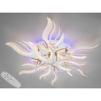 Стельова LED люстра 150 Вт хром з пультом до 25 м2 Diasha 2527/6+3HRLED3colordimmer