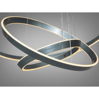 Гармонійна новинка, світлодіодна підвісна люстра на пульті, 260 Вт Diasha 5153/800+600+400GR