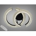Стельова люстра LED з пультом чорна 80 Вт до 14 м² Diasha 2509/500+400BK