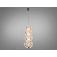 Світлодіодна люстра підвіс золото 8 Вт 4100K Diasha D221205-4