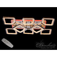 Люстра потолочная светодиодная с пультом Diasha S8060/6+2HR LED 3color dimmer 