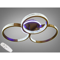 Люстра потолочная светодиодная с пультом и ночником Diasha 1013/3CF LED 3color dimmer