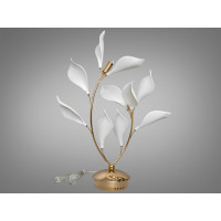 Вишукана настільна лампа з керамічними елементами, 2 лампи, золото Diasha 7172-2TGD