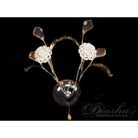 АКЦІЯ! Срібне галогенне бра Diasha 9462/2HRB