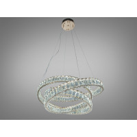 LED люстра підвіс золото 92 Вт з пультом Diasha D8875/600G