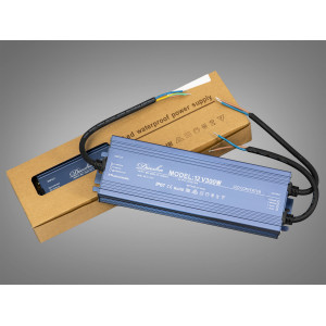 Блок живлення 12 в, для підключення LED стрічки, 300Вт, 25А Diasha NP-12v-300w-IP67